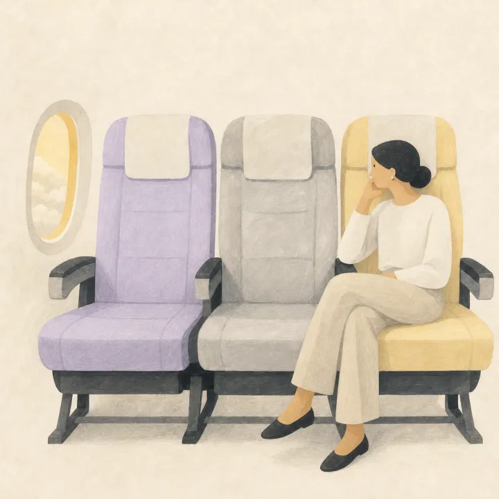 Passenger in the aisle seat
